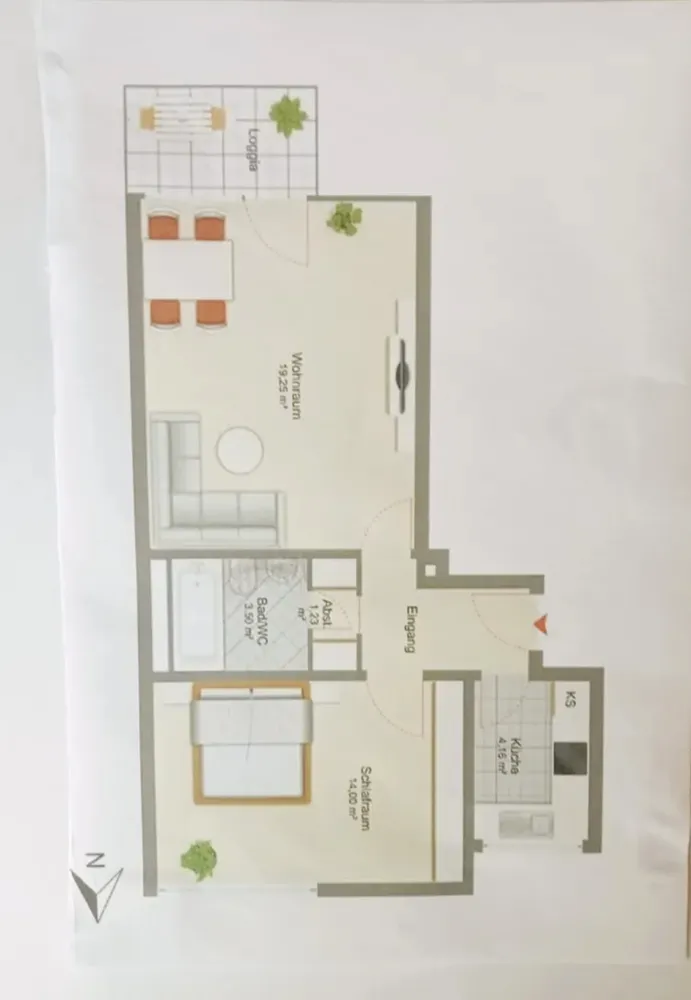 2 Zimmer Wohnung mit 48 m² in München – Bild 2