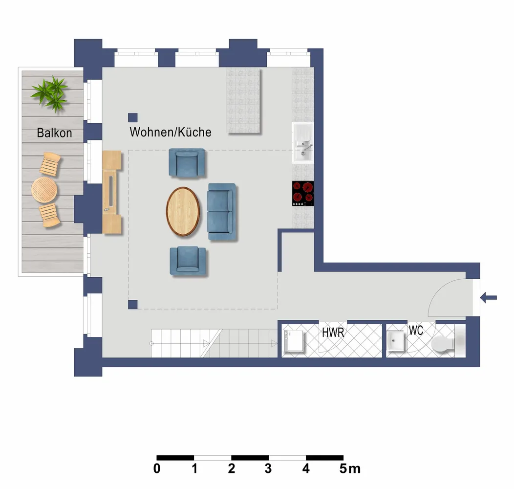 2 Zimmer Wohnung mit 89 m² in Berlin – Bild 8