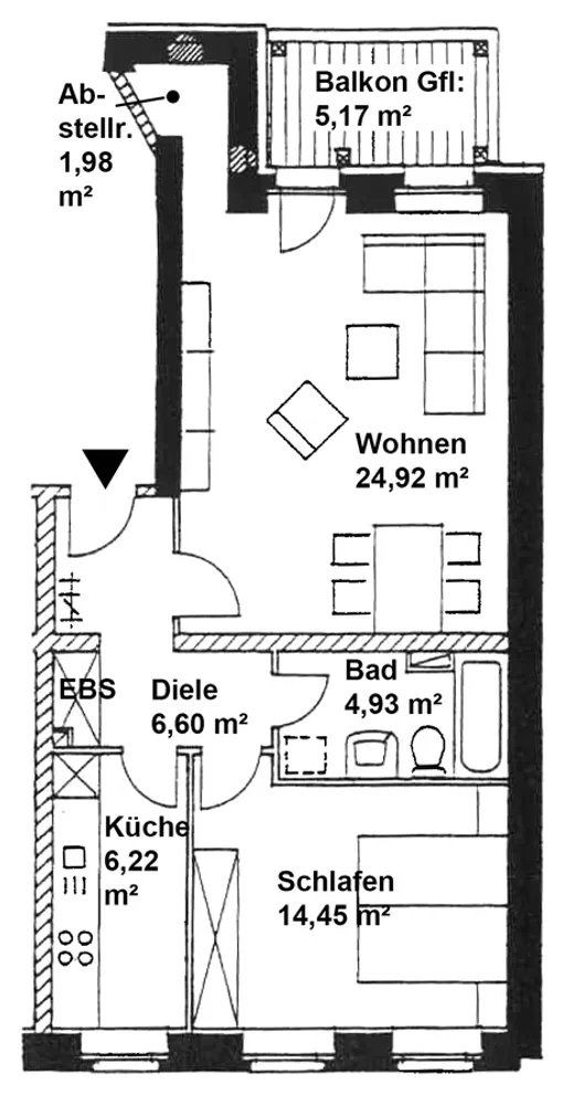 2 room apartment with 62 m² in Chemnitz – Photo 10