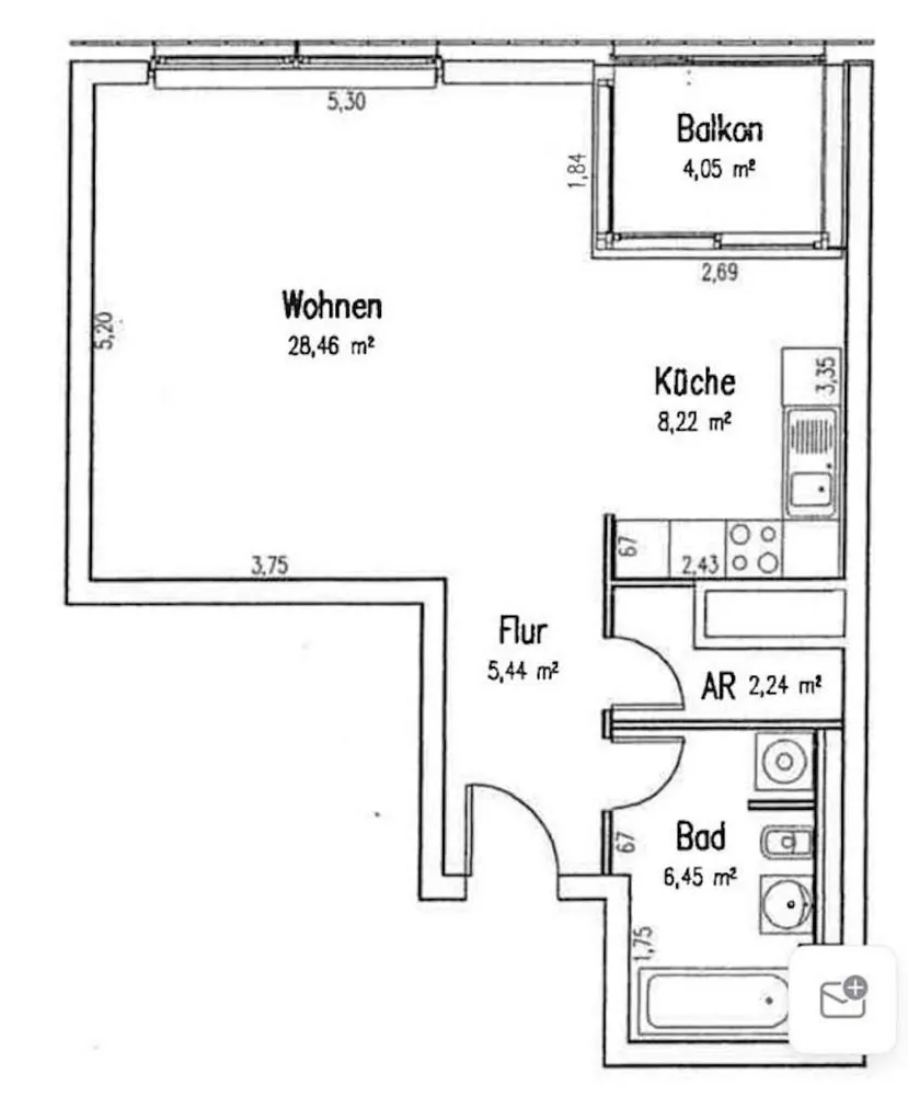 1 Zimmer Wohnung mit 53 m² in Berlin – Bild 3