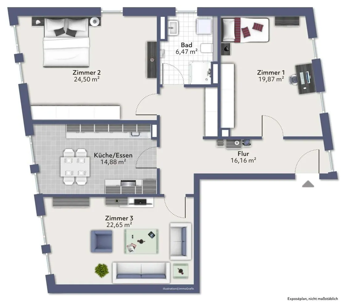 1 Zimmer Wohnung mit 20 m² in Augsburg – Bild 8