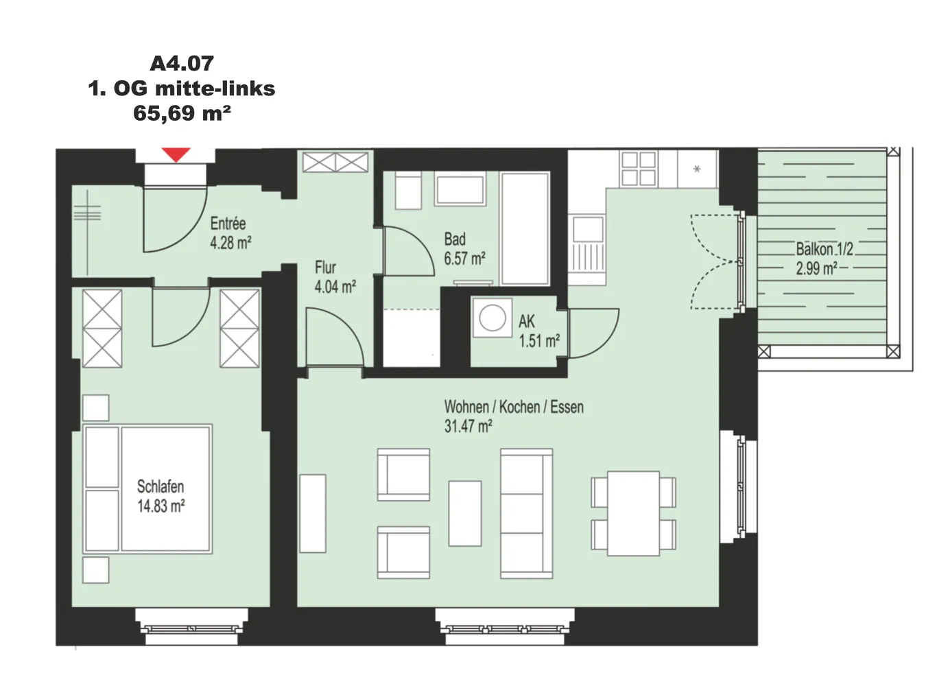 2 Zimmer Wohnung mit 66 m² in Leipzig – Bild 9