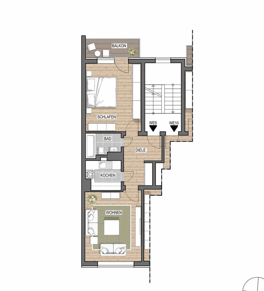 2 Zimmer Wohnung mit 51 m² in Düsseldorf – Bild 6