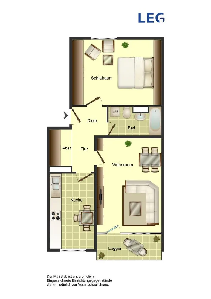 2 Zimmer Wohnung mit 66 m² in Köln – Bild 3