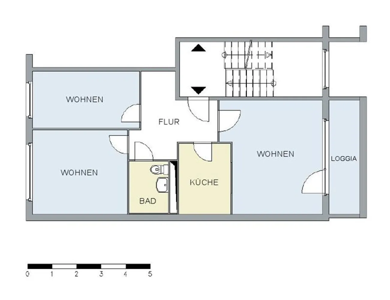 3 Zimmer Wohnung mit 63 m² in Neubrandenburg – Bild 1