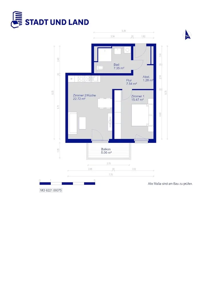 2 Zimmer Wohnung mit 57 m² in Berlin – Bild 6