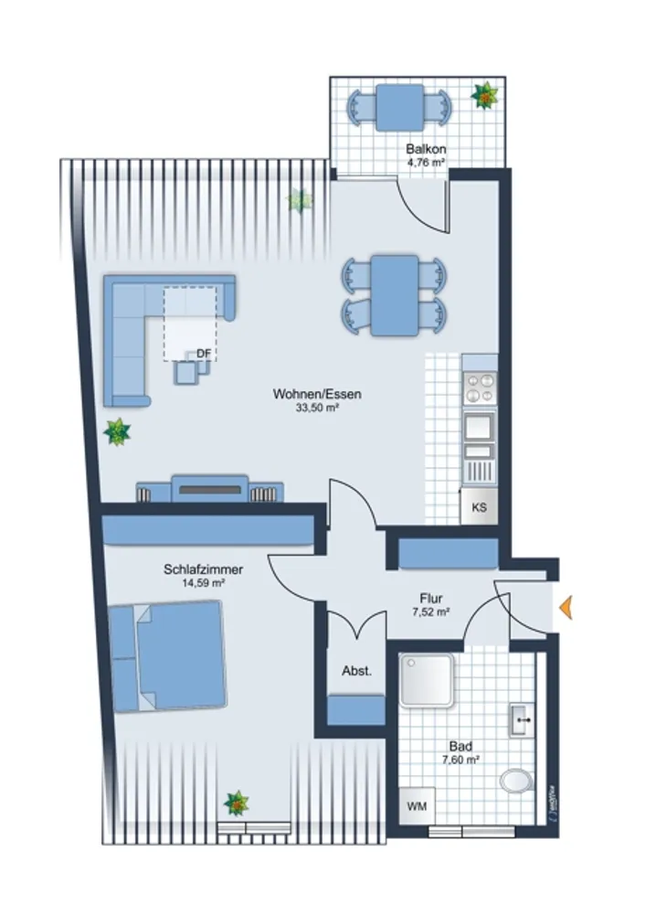 2 Zimmer Wohnung mit 62 m² in Hamburg – Bild 8