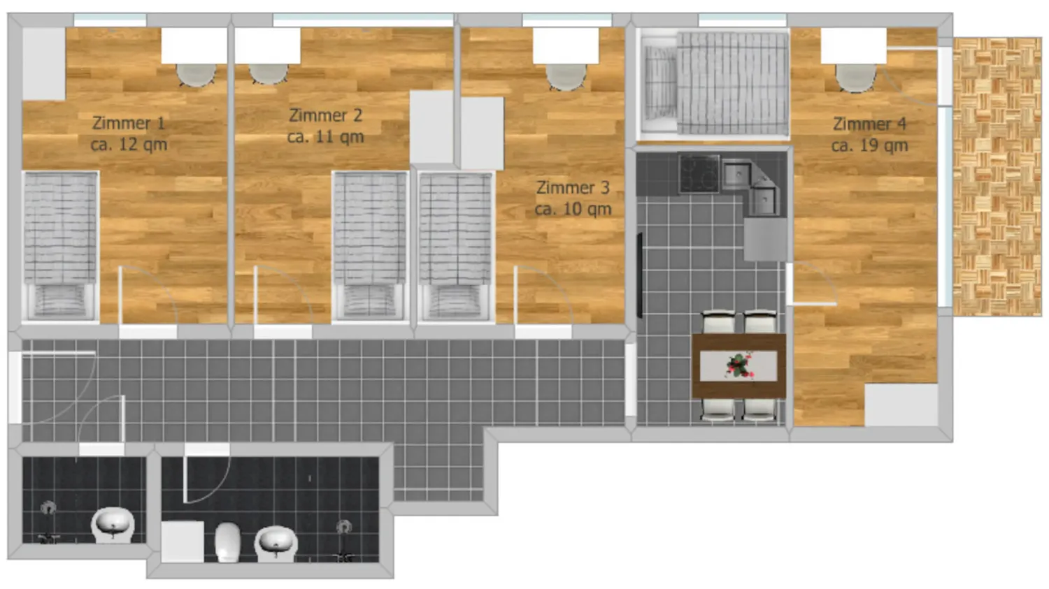 Shared room with 12 m² in Munich – Photo 2