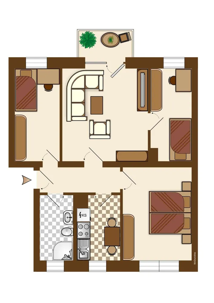 3 Zimmer Wohnung mit 68 m² in Weißenfels – Bild 5