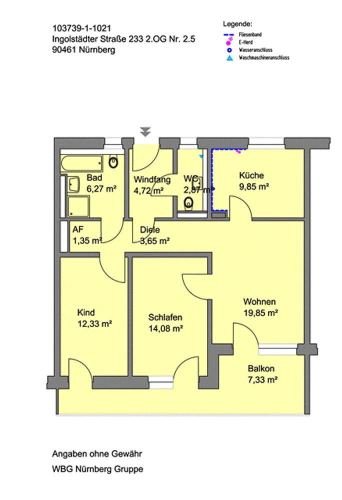 3 Zimmer Wohnung mit 82 m² in Nürnberg – Bild 12