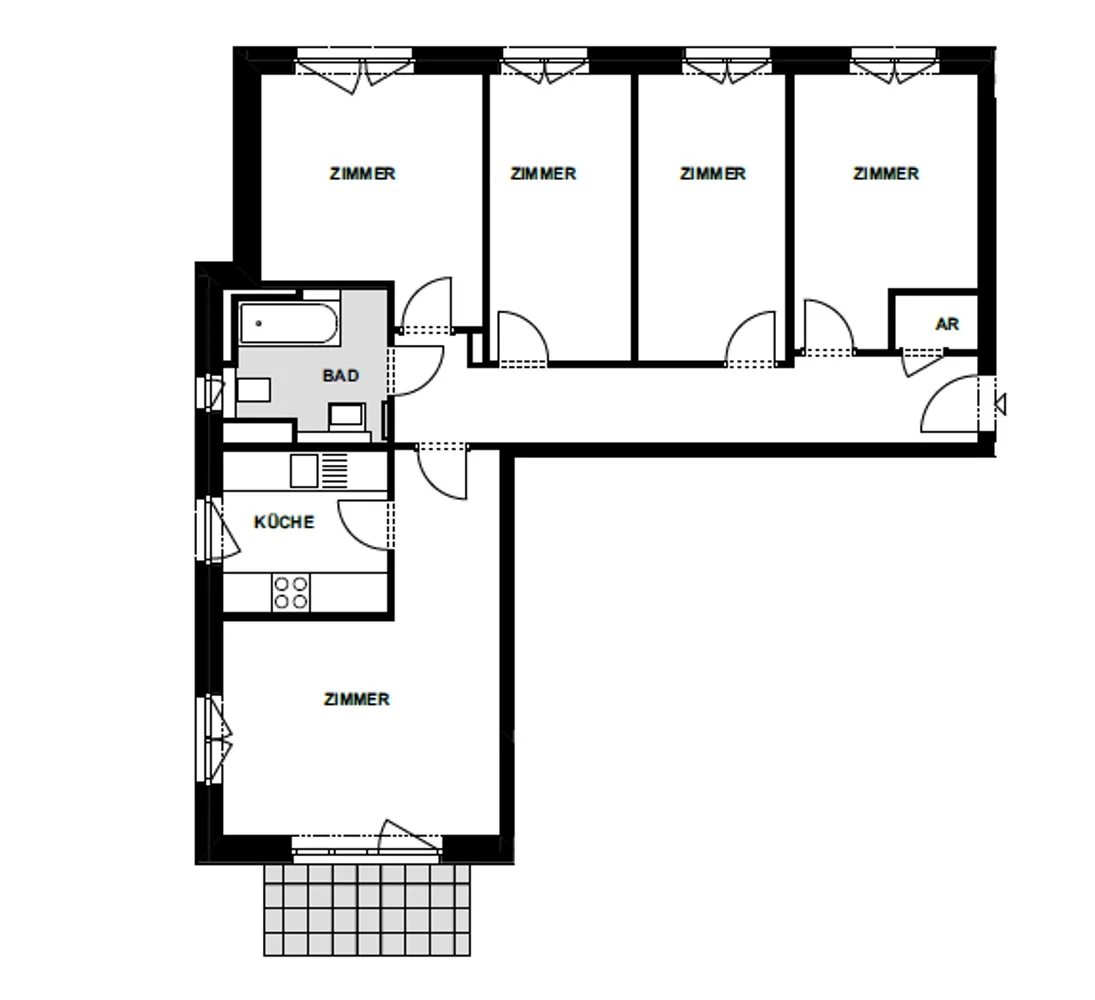 5 Zimmer Wohnung mit 99 m² in Hamburg – Bild 4