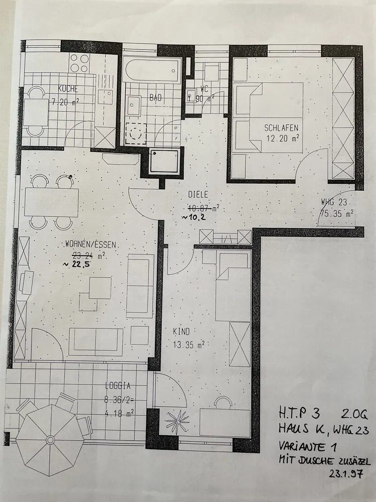3 room apartment with 75 m² in Augsburg – Photo 2
