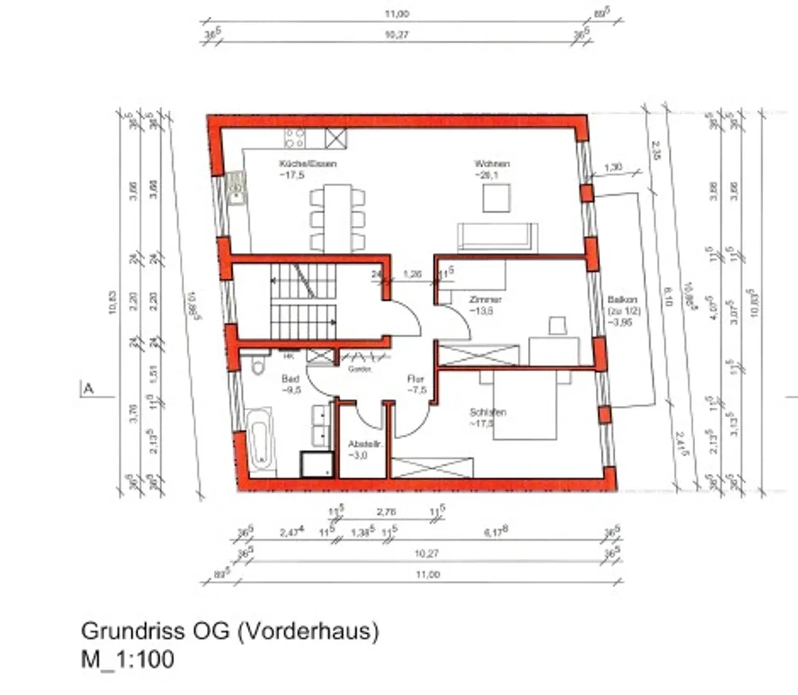 3 Zimmer Wohnung mit 93 m² in Karlsruhe – Bild 2