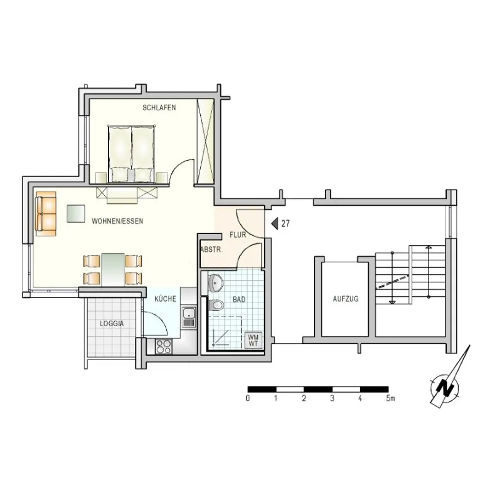 2 Zimmer Wohnung mit 51 m² in Ulm – Bild 2