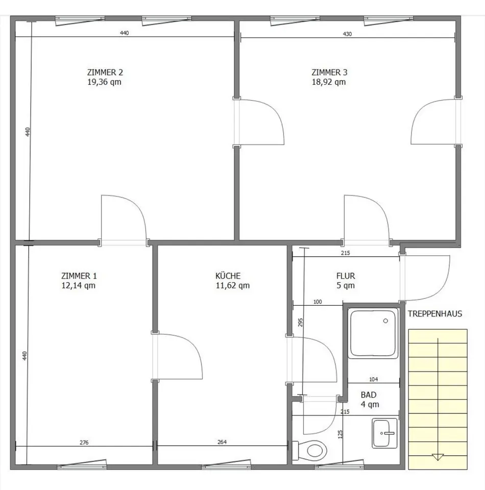 3 Zimmer Wohnung mit 71 m² in Köthen – Bild 5