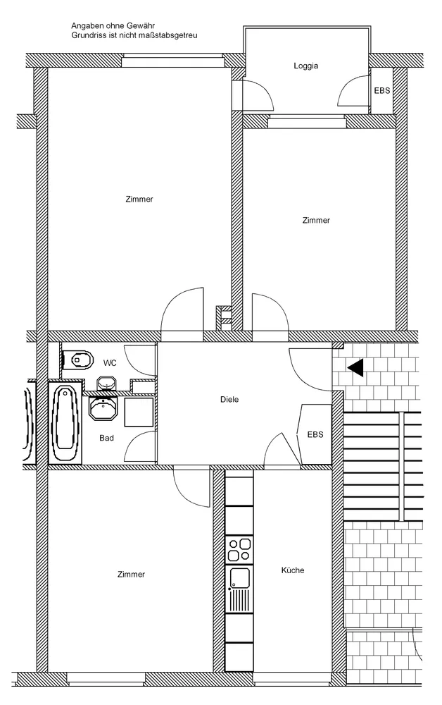 3 Zimmer Wohnung mit 70 m² in Frankfurt am Main – Bild 1