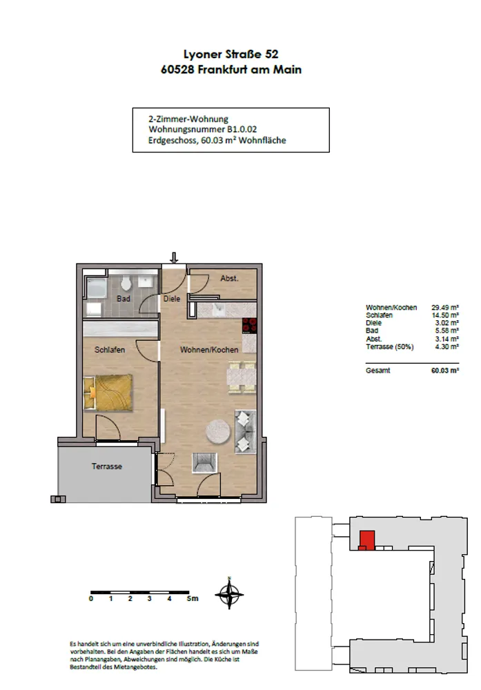 2 Zimmer Wohnung mit 60 m² in Frankfurt am Main – Bild 11