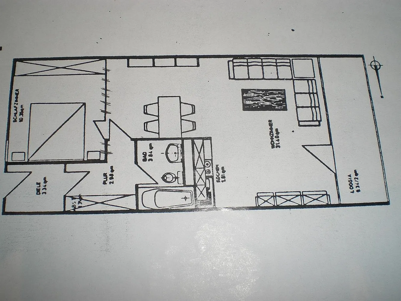 2 Zimmer Wohnung mit 60 m² in Karlsruhe – Bild 1