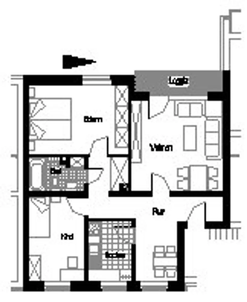 3 Zimmer Wohnung mit 75 m² in Bielefeld – Bild 2