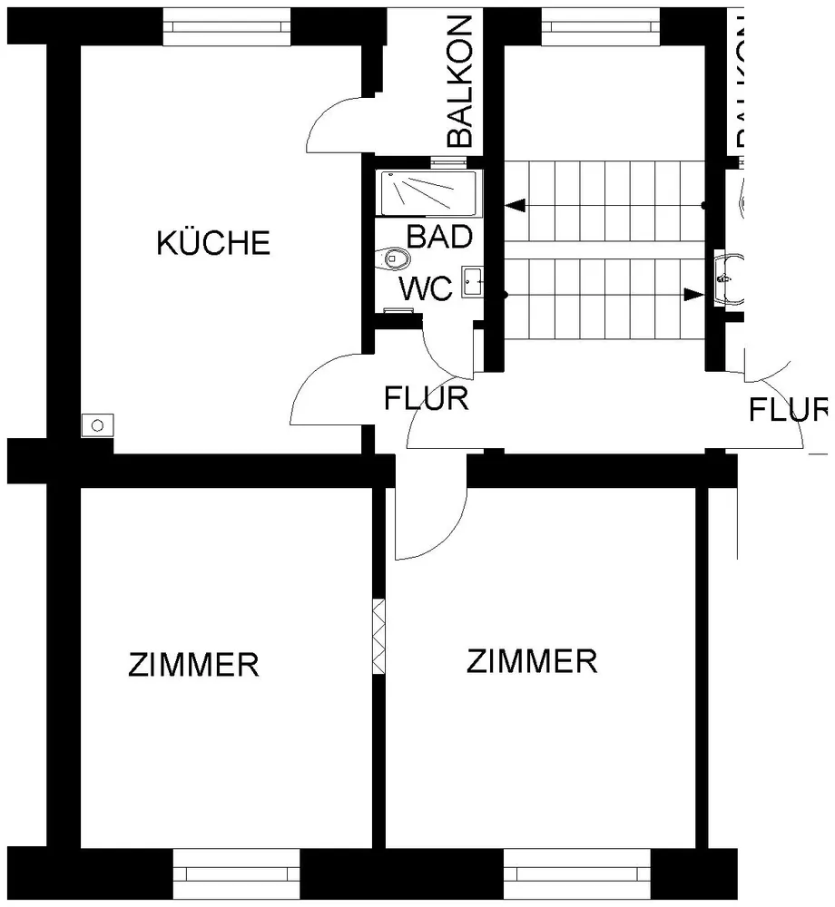 2 room apartment with 54 m² in Hagen – Photo 2