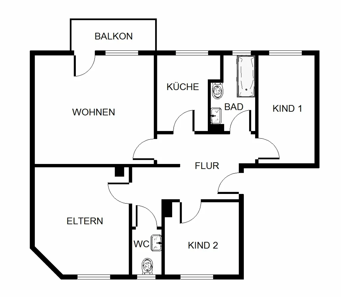 4 Zimmer Wohnung mit 76 m² in Duisburg – Bild 9