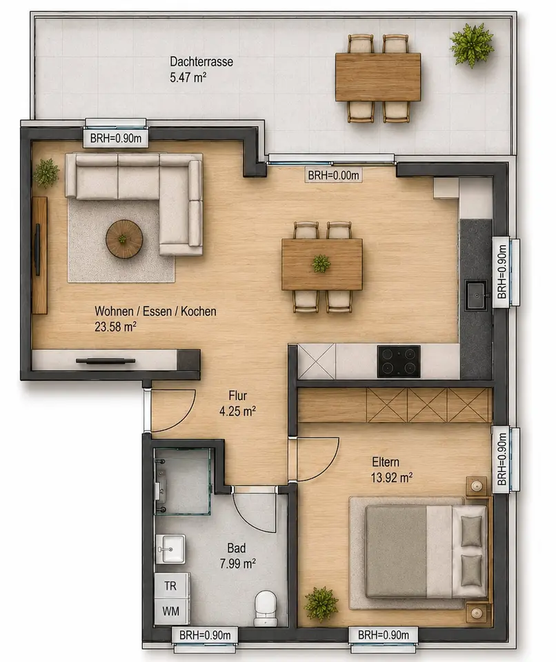 3 Zimmer Wohnung mit 69 m² in Borken – Bild 8