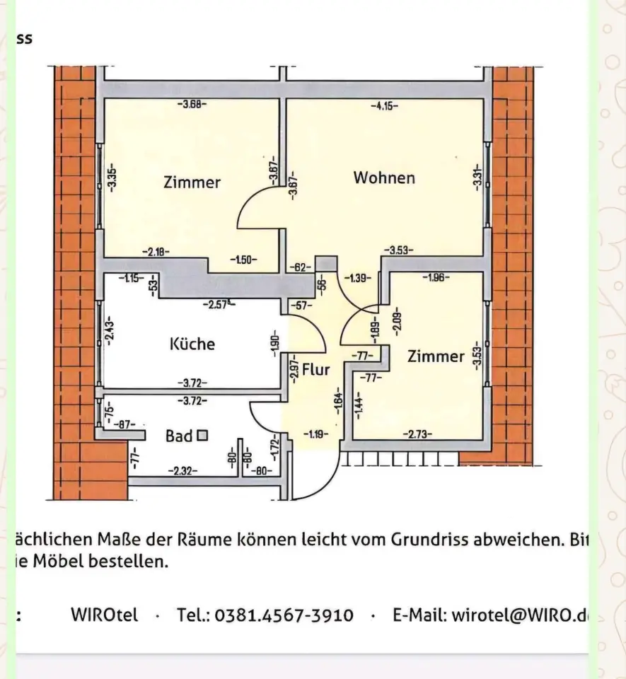 2 Zimmer Wohnung mit 25 m² in Rostock – Bild 4