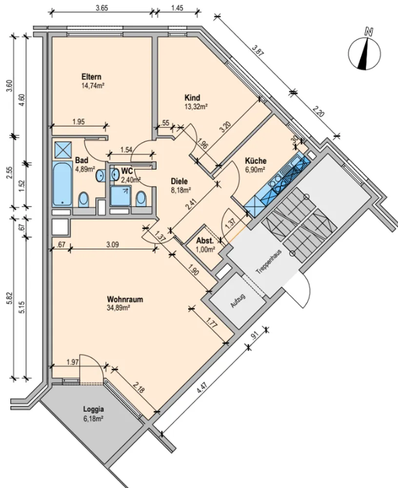3 Zimmer Wohnung mit 86 m² in Mönchengladbach – Bild 3