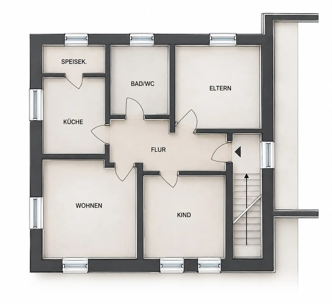 3 room apartment with 80 m² in Herrenberg – Photo 1