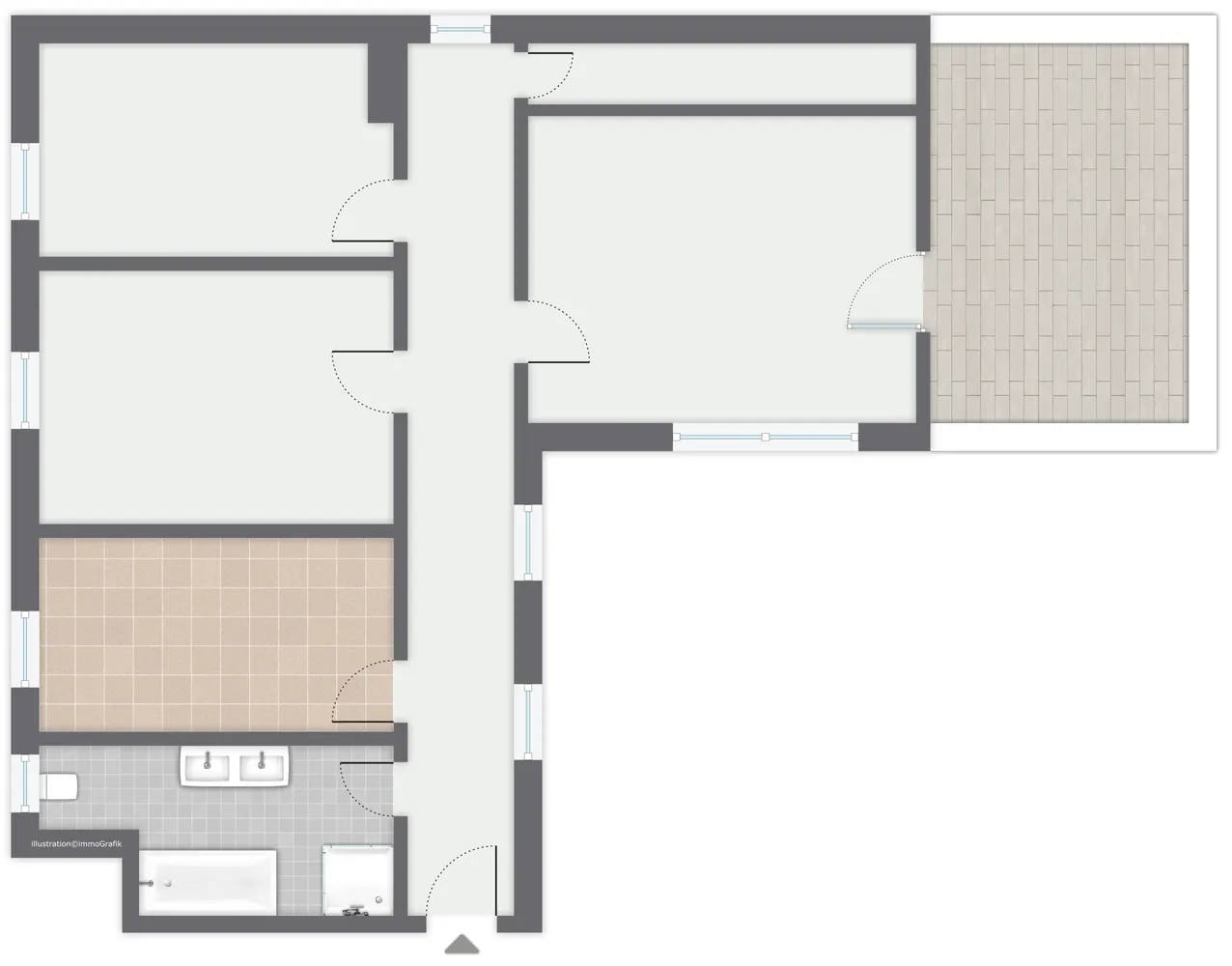 3 Zimmer Wohnung mit 105 m² in Hameln – Bild 5