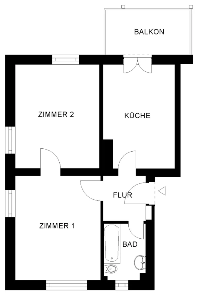 2 Zimmer Wohnung mit 54 m² in Nürnberg – Bild 3