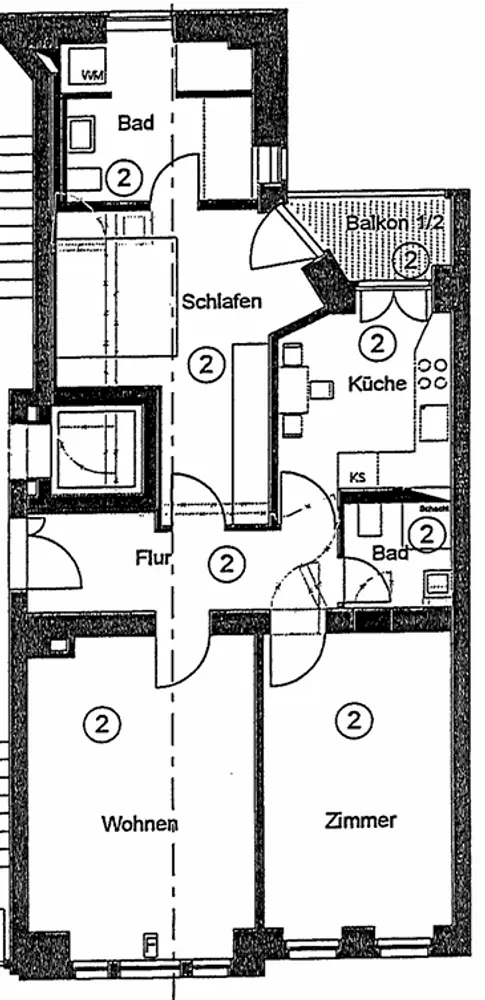 3 Zimmer Wohnung mit 81 m² in Leipzig – Bild 2