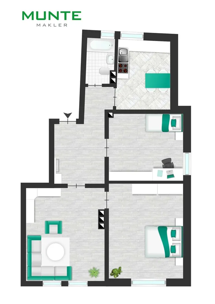 3 room apartment with 81 m² in Brunswick – Photo 9