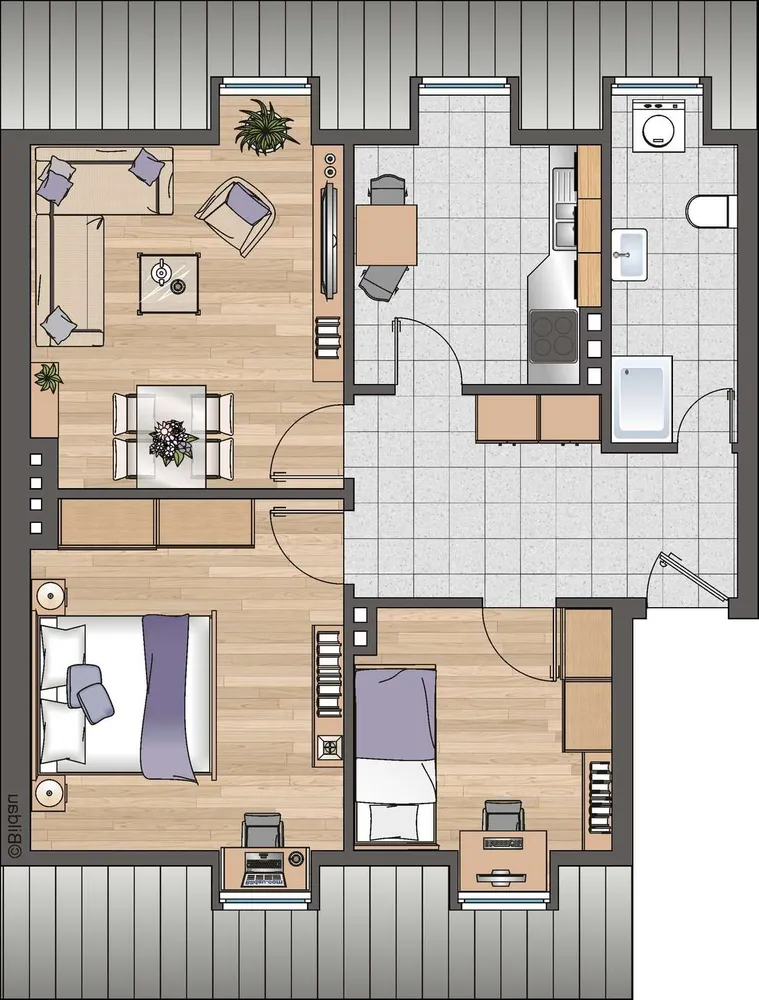 3 Zimmer Wohnung mit 57 m² in Köln – Bild 9