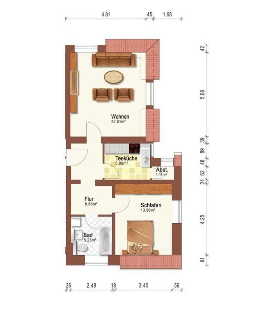 2 Zimmer Wohnung mit 57 m² in Dresden – Bild 10