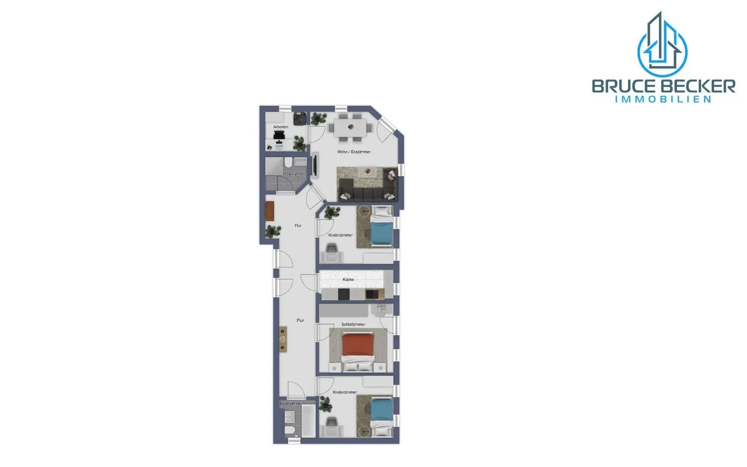 5 Zimmer Wohnung mit 124 m² in Dresden – Bild 2