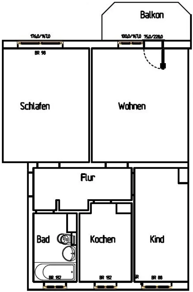 3 room apartment with 61 m² in Mühlhausen – Photo 4