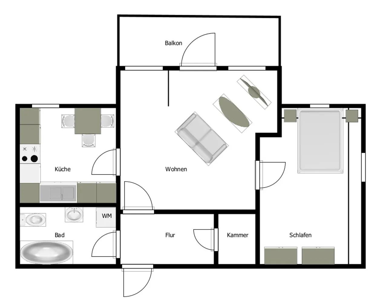2 Zimmer Wohnung mit 56 m² in Naumburg (Saale) – Bild 6