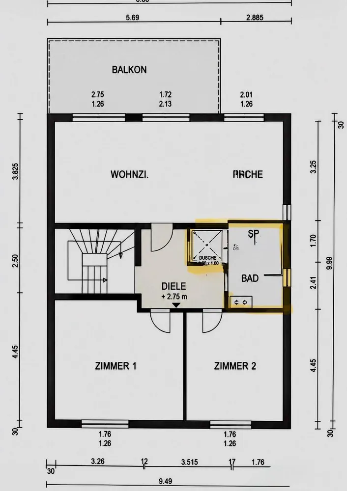 3 Zimmer Wohnung mit 94 m² in Köln – Bild 3