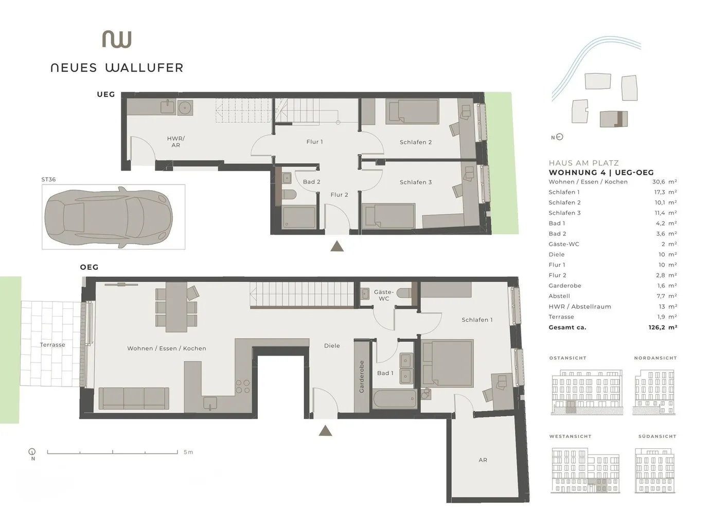 4 Zimmer Wohnung mit 126 m² in Lübeck – Bild 2