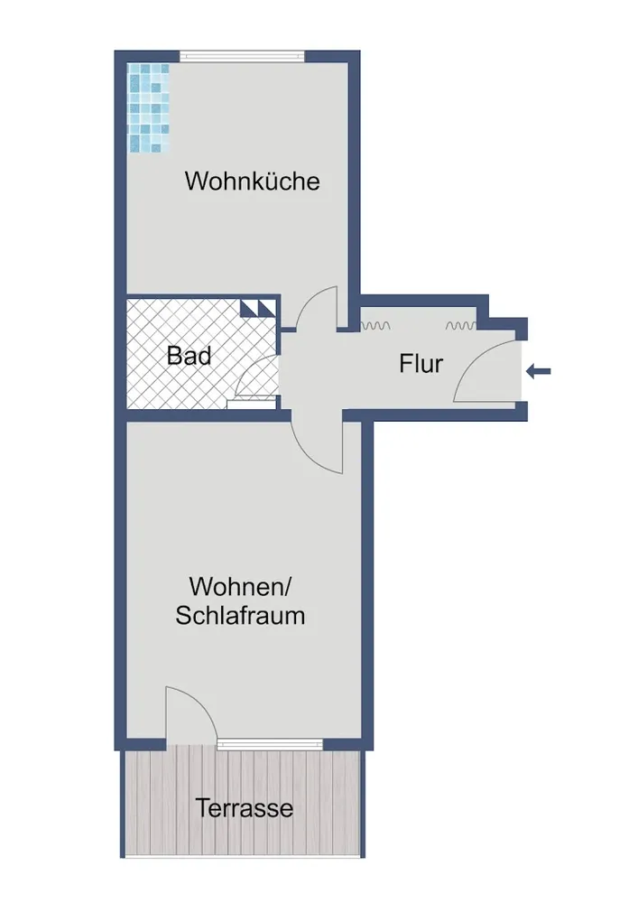 1 Zimmer Wohnung mit 40 m² in Darmstadt – Bild 3