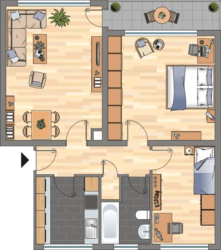 3 Zimmer Wohnung mit 72 m² in Velbert – Bild 5