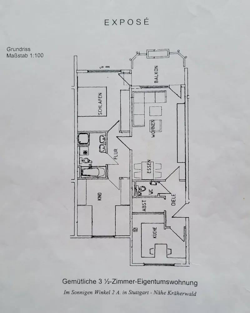 4 Zimmer Wohnung mit 82 m² in Stuttgart – Bild 2