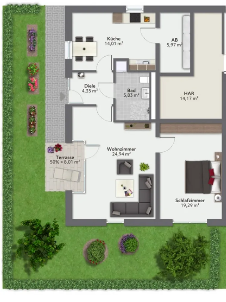 2 Zimmer Wohnung mit 77 m² in Aachen – Bild 10