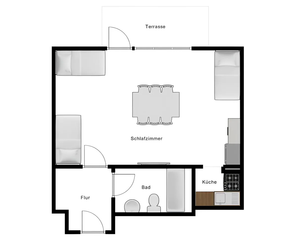 1 Zimmer Wohnung mit 37 m² in Krefeld – Bild 9
