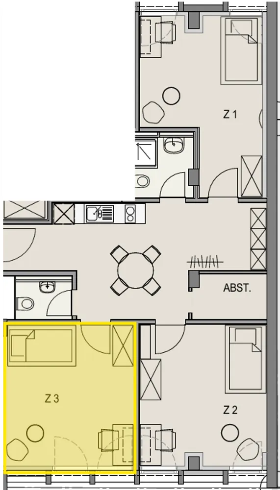 1 Zimmer Wohnung mit 25 m² in Freiburg im Breisgau – Bild 5
