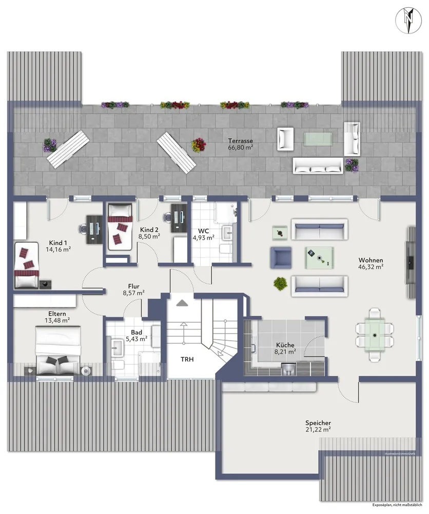 4 Zimmer Wohnung mit 143 m² in München – Bild 4