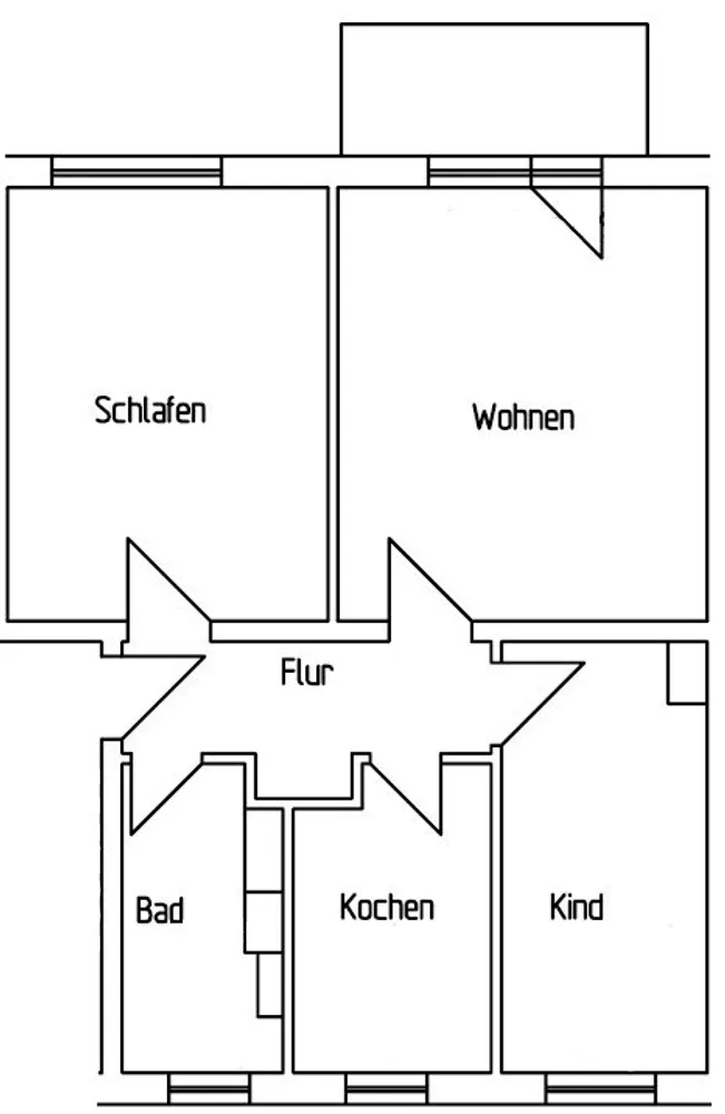 3 room apartment with 61 m² in Mühlhausen – Photo 10