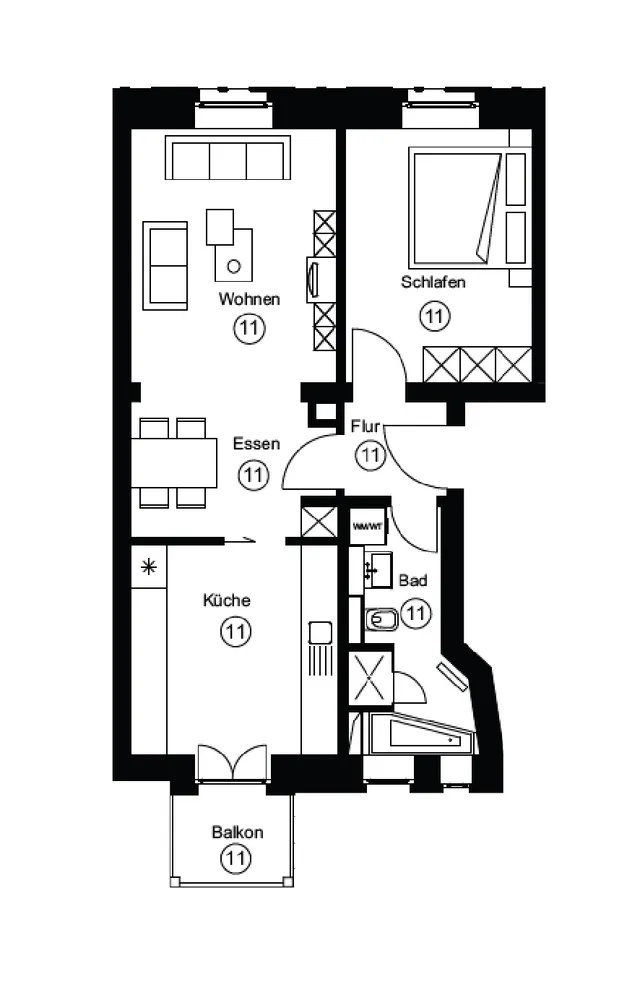 2 Zimmer Wohnung mit 56 m² in Leipzig – Bild 9