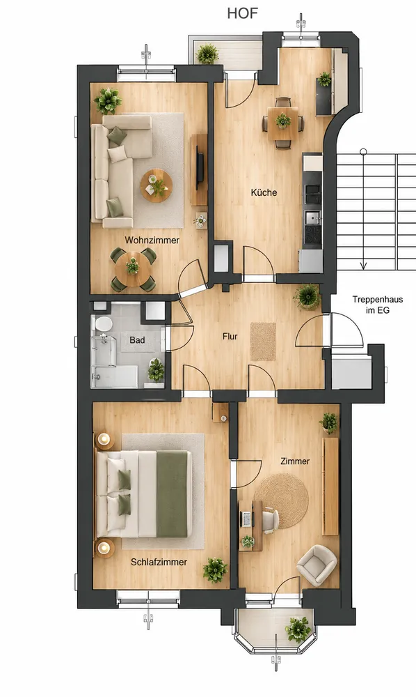 3 Zimmer Wohnung mit 79 m² in Dresden – Bild 7